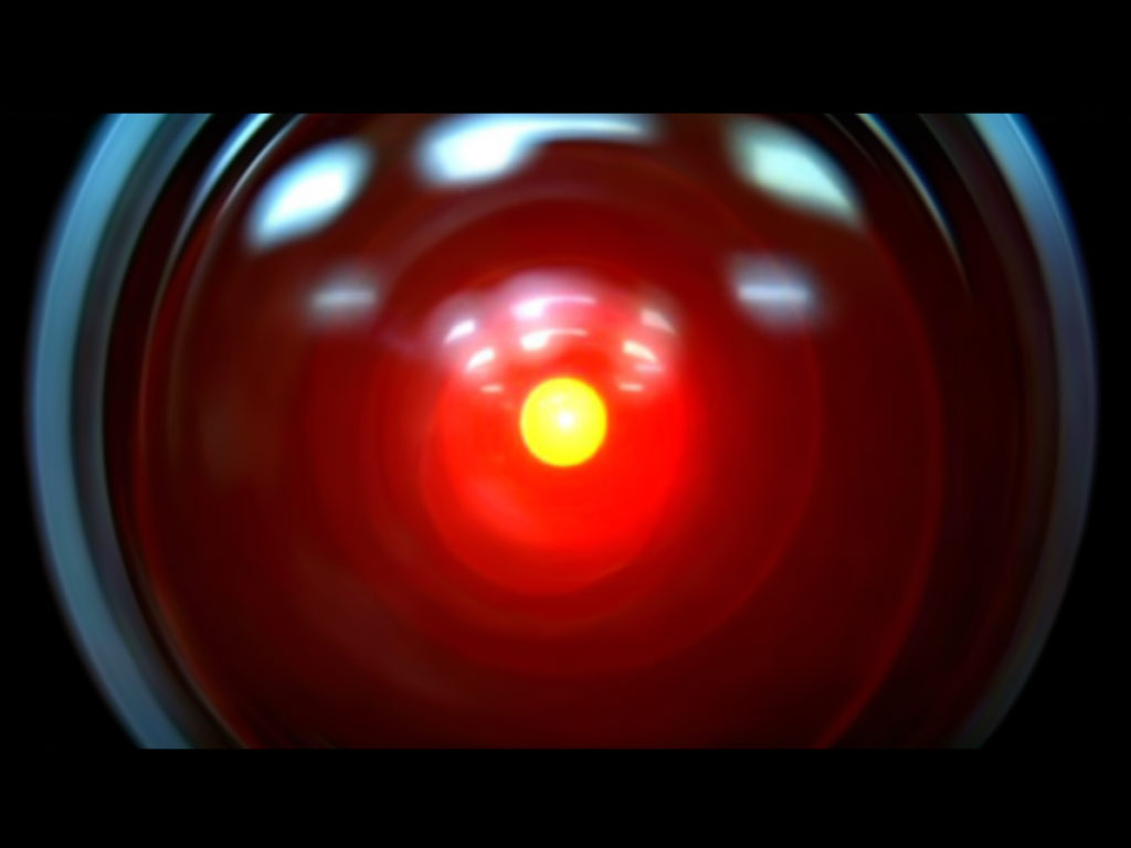 Hal 9000 in "2001: Odissea nello Spazio"